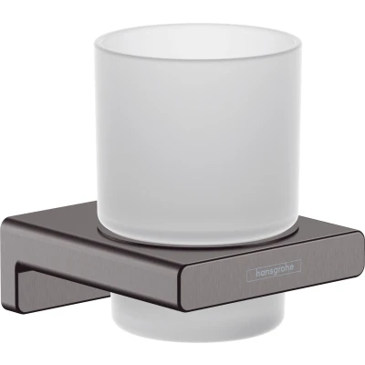 Imagen de hansgrohe AddStoris Portavaso, cromo negro cepillado, 41749340