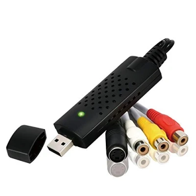 Imagen de Rybozen Convertidor de audio/video RCA USB 2.0 Digitalice y edite video desde cualquier fuente analógica incluyendo VCR DVD