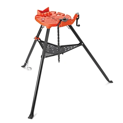 Imagen de RIDGID 36273 Modelo 460 6 Tornillo de banco cadena portátil TRISTAND, Soporte tubo 3 mm a 152