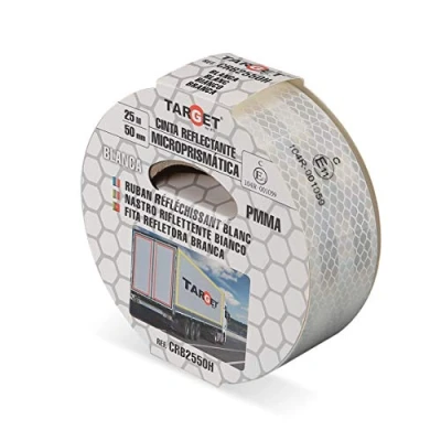 Imagen de TARGET Cinta Reflectante Homologada para Camiones Certificación Norma EC 104R V23 Marcaje y Señalización (BLANCO)