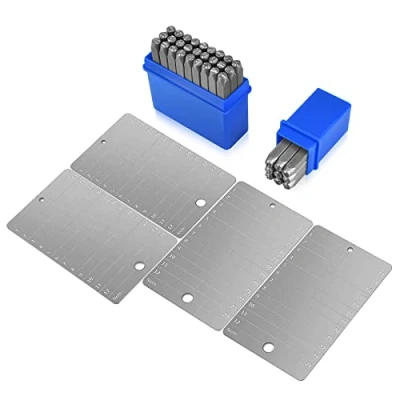 Imagen de Crypto Seed Storage Bitcoin Wallet Cold Kits Compatible with SecuX, Ledger, Trezor Hardware Steel Wallets (4 Plates &amp; Punch Set Included)