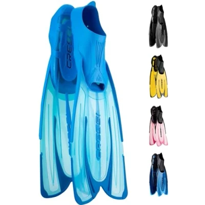 Imagen de Cressi Agua Short, Aletas de Snorkeling Unisex Adulto, Azul (Aguamarina/Azul), 35/36