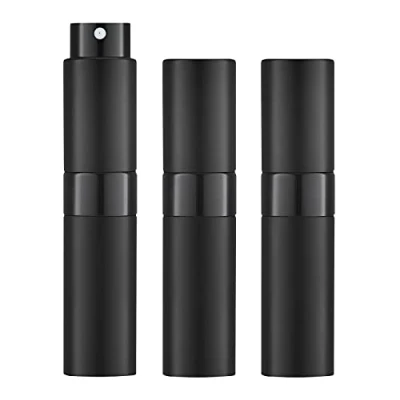 Imagen de Toureal 8ML Atomizador Perfume (3 Piezas) Bote Spray Pulverizador Vacía, Dosificador para Colonia (Negro)