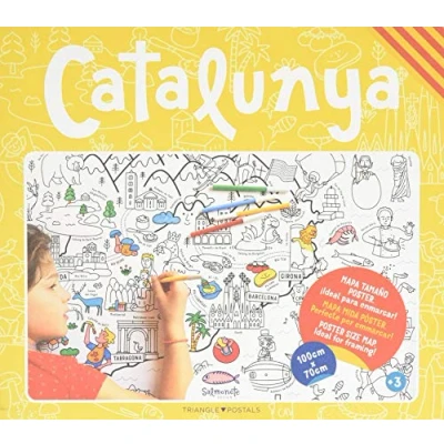 Imagen de Catalunya. para Pintar y Colorear a lo grande (Color Map)