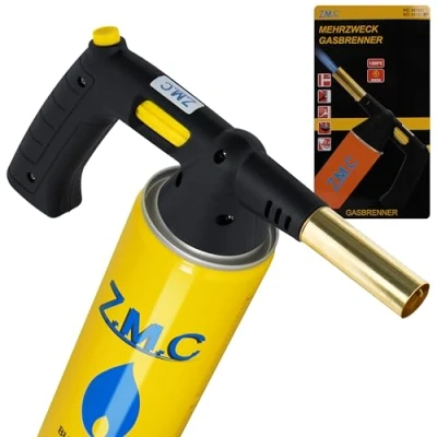 Imagen de Z.M.C quemador de gas 1,5 kW, flambeo hasta 1350 C, Bunsen, crema Brulee, cocina con llama ajustable, accesorio