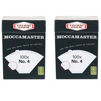 Imagen de 2 filtros Mocamaster No.4 (100 bolsas de filtro cada uno) Technivorm
