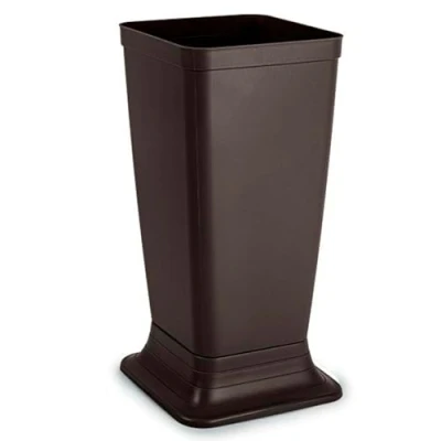 Imagen de AC Paragüero de plástico Modelo Wet Soporte para Paraguas Cuadrado Entrada oficinas, Negocios, hogar Fabricado en España 51,5 x 26 cm Wengué