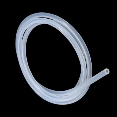 Imagen de iMeistek tubo de silicona 7 mm diámetro interior x 10 exterior, 2 metros, manguera flexible grado alimenticio, para agua, aire, transparente