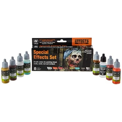 Imagen de GAME COLOR SET: Acrílicos, Efectos Especiales 8 Hobby Colors