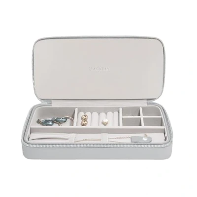 Imagen de Stackers Joyero de viaje con collar elegante gris guijarro