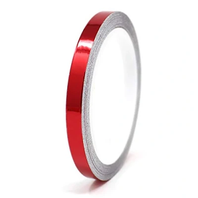 Imagen de 8,5 metros tiras decorativas para coche moto barco modelismo rayas la artesanía manualidades (Rojo cromado, 7mm)