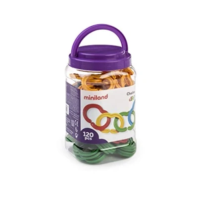 Imagen de Miniland Juego de Cadenas, Multicolor (31712)