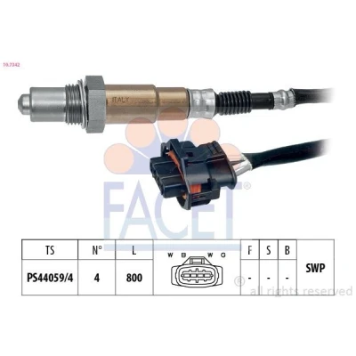 Imagen de FACET 10.7342 Sonda lambda Made in Italy OE Equivalent térmico, plana, Rosca engrasada 4 OPEL: Astra H GTC, Hatchback
