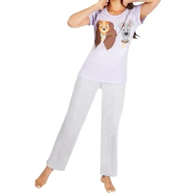 Imagen de Disney Pijama Mujer La Dama Y El Vagabundo Pijamas Manga Corta Size Large