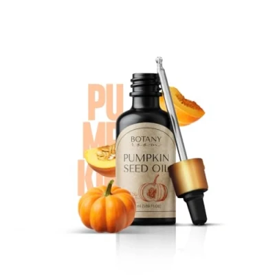 Imagen de aceite de semilla calabaza orgánico, 100% puro semillas prensado en frío, promueve el crecimiento del cabello, repara cabello dañado, hidrata y suaviza la piel 50 ml