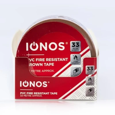 Imagen de Status: IONPVCBWN1PKX12 Cinta de PVC (33 m, resistente al fuego, multisuperficie), color marrón