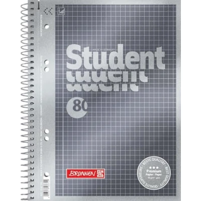 Imagen de Brunnen 1067174 Bloc de notas Student Premium Duo, portada calidad con efecto metálico A5