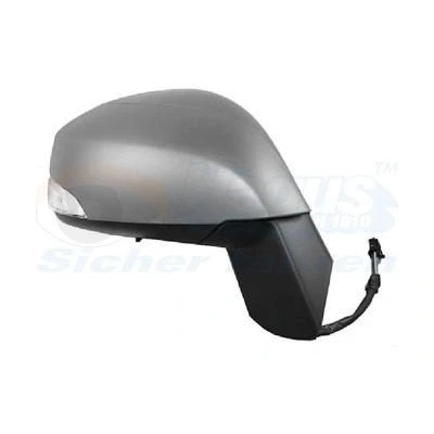 Imagen de espejo retrovisor Van Wezel 4380828 derecha imprimado completo, convexo, para ajuste elect. espejo, abatible eléctricamente, calefactable, con