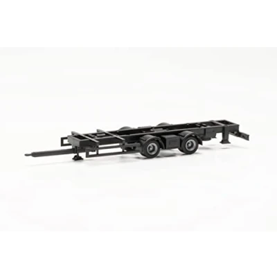 Imagen de Herpa 085533 Truck Model, Tandem Hanging Chassis for Volume Trains 7.82 m with Fixed Assembly, 2 Pieces. True to The Original in 1:87 Scale, Model Car, Making, Accessories Miniature Models