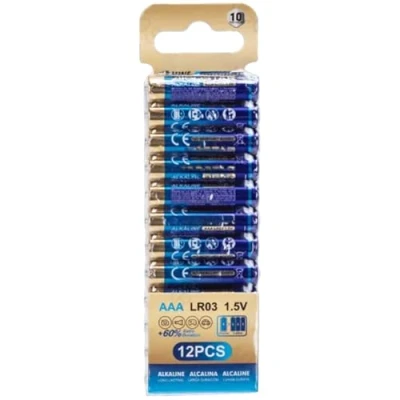 Imagen de Pila alcalina LR03 de 1,5 V, 12 uds