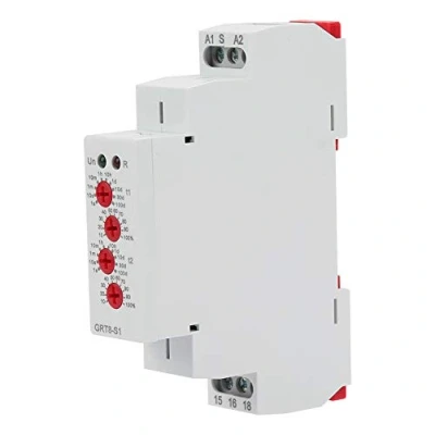 Imagen de GRT8 S1 Mini temporizador de ciclo asimétrico ON/OFF Repetir Tiempo Relé CA/CC 12V 240V (50 60Hz)