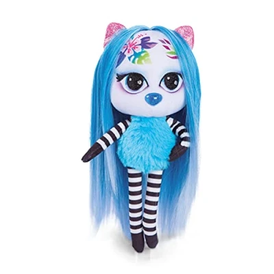 Imagen de NICI Pixidoos NALI la muñeca 20 cm, Caja Incl. Set Tatuajes para niños, Peine y Pulsera de Amistad, Muñecas estilizadas con Pelo Colorido, Tierno Juguete abrazar, Jugar, Decorar, 47508