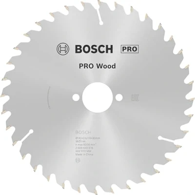 Imagen de Bosch Professional 2 608 640 616 Hoja de sierra circular Optiline Wood 190 x 30 2,6 mm, 36 (pack 1), gris