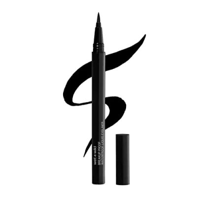 Imagen de Wet n Wild Mega Last Breakup Proof Liquid Eyeliner, Eyeliner Negro Waterproof, Resistente al Agua, Secado Rápido, Anti Corridas, 16 Horas de Duración, Ultra Black