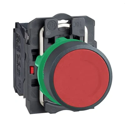 Imagen de Schneider Electric XB5AA31 Pulsador, Ø 22, Retorno resortenivelado, 1 NA, Color Verde