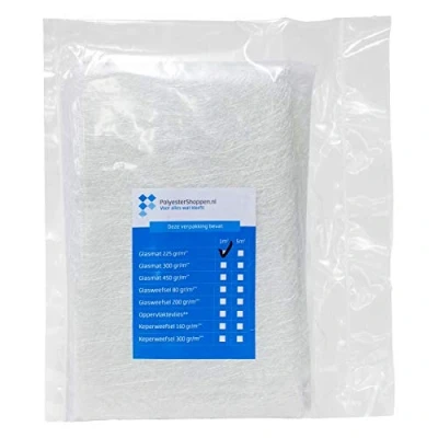Imagen de POLYESTERSHOPPEN estera de fibra vidrio, tejido vidrio / CSM 1m2 225 gr/m2 Especial para resinas poliéster buena impregnación