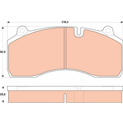 Imagen de TRW GDB5100 Juego de pastillas freno preparado para indicador desgaste RENAULT TRUCKS: Midlum