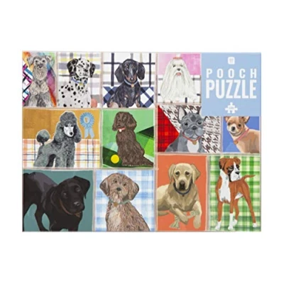 Imagen de Talking Tables Puzzle de 1000 Piezas Perro Animales ilustrados con póster a Juego y Hoja Trivia Razas cumpleaños, Regalos para Adultos o niños, Mascotas, Arte Pared, Color (PUZZ DOG 1000)
