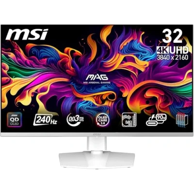 Imagen de MSI MPG 321URXW QD OLED Monitor de Gaming 4K UHD 31.5&quot;, Panel Puntos cuánticos 3840 x 2160, 240 Hz/0.03 ms, 99% DCI P3, Display HDR True Black 400, KVM, RGB, DP 1.4a, HDMI 2.1