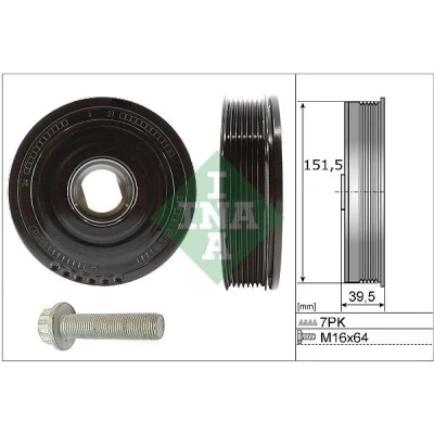 Imagen de INA 544 0177 20 Kit poleas, cigüeñal