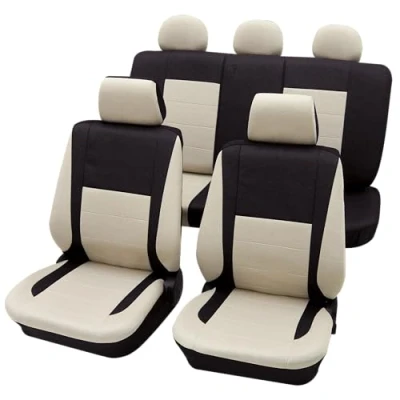 Imagen de PETEX Fundas de Asiento universales poliéster Beige (25274909)