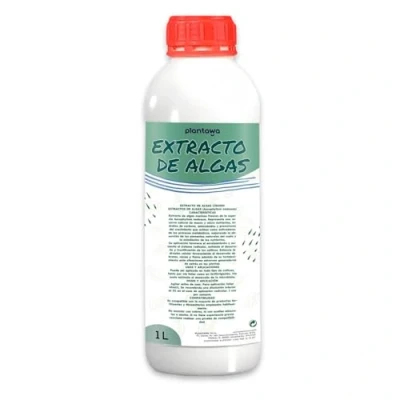 Imagen de Plantawa Fertilizante Algas Marinas Líquido 1 Litro Abono orgánico para plantas, Extracto de Ascophyllum Nodosum 100% Ecológico. Potenciador Crecimiento, Enraizante, Micorrizas.