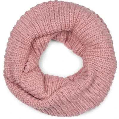 Imagen de styleBREAKER bufanda de punto fino unisex, tubular un solo color, para invierno, 01018112, color:Rosa palo