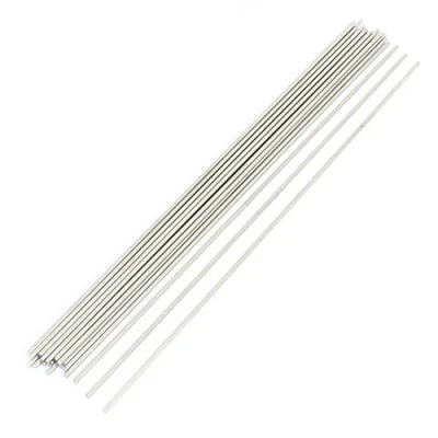 Imagen de sourcing map a14062700ux0157 Herramienta de hardware 20pcs rc avión acero inoxidable barra redonda 250 mm x 2