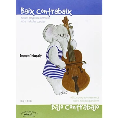 Imagen de Baixcontrabaix: Mètode progressiu elemental sobre melodies populars