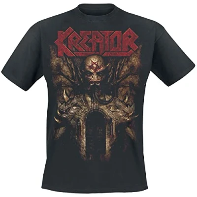 Imagen de Kreator Gods of Violence Hombre Camiseta Negro XL 100% algodón Regular