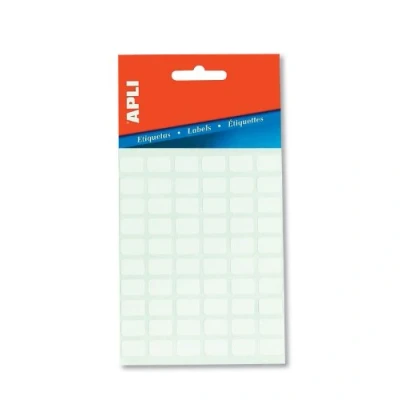 Imagen de APLI 2672 Etiquetas minibolsa blancas 13,0 x 40,0 mm 6 hojas