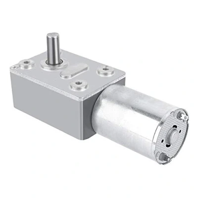 Imagen de DC 12V Motor de Reducción Velocidad Motorreductor Tornillo sin Fin Alto par Reversible (5RPM)