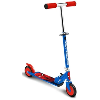 Imagen de Stamp Patinete Plegable Marvel Spiderman SM250042, Azul, 5+