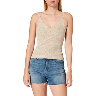 Imagen de ONLY Onllina S/L Top Knt Noos, Pumice Stone/Detalle: w. Melange, XL Mujeres