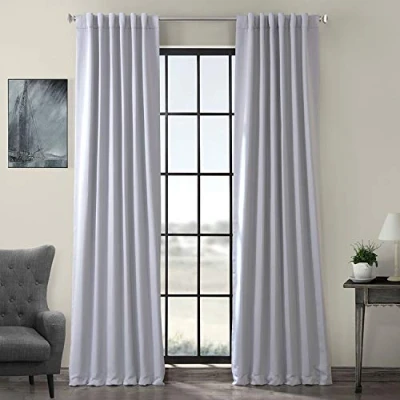 Imagen de HPD Half Price Drapes BOCH 144105 108 Cortina para oscurecer la habitación 50 x (1 Panel), Color Gris Niebla, Mezcla poliéster, in