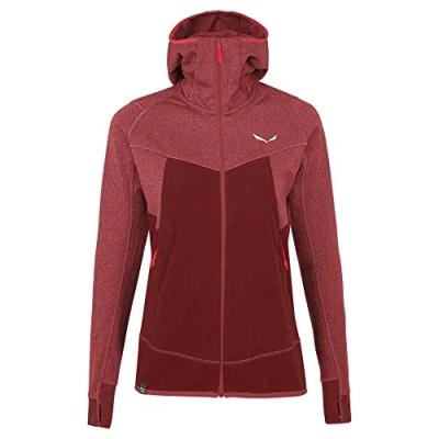 Imagen de SALEWA Puez Hybrid Pl W Fz Hdy, Sudadera con capucha para Unisex adulto, MEZCLA DE SYRAH, 48/42