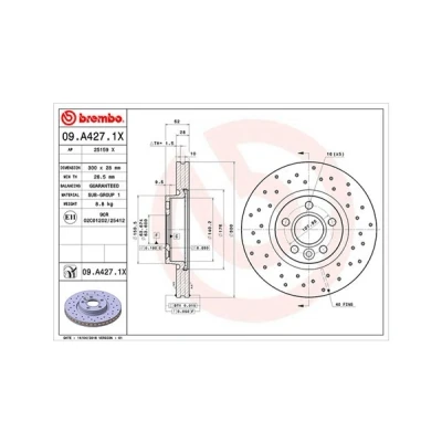 Imagen de MAGNETI MARELLI 360406087602 Disco de freno 300, 300 28 5 63,6 perforado/ventil. int. FORD: S Max Mk1, MONDEO 4, 4 Stufenheck, VOLVO: V60 I