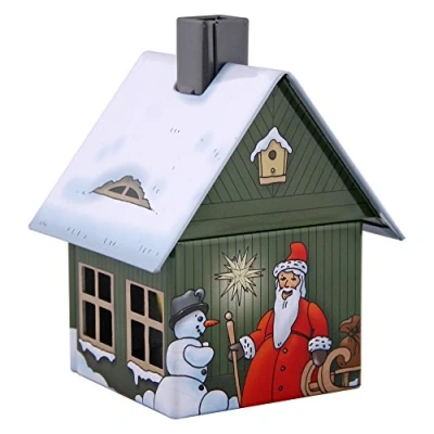 Imagen de Crottendorfer Caseta de Incienso Metal con Soporte para tamaño M Dimensiones: 7,2 x 7,8 9,8 cm Diseño: Navidad Fabricado en Alemania