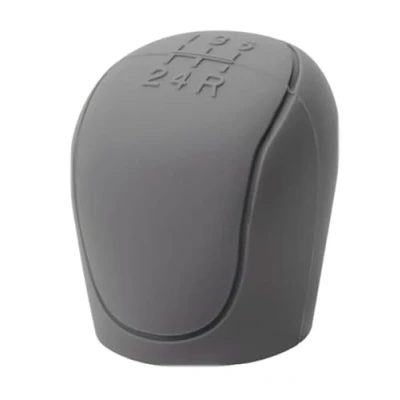 Imagen de KLBVFDYAN 5velocidades Coche Pomos para Palanca Skoda Yeti Superb Octavia Fabia Karoq Kamiq Kodiaq, Auto Funda Mango Antideslizante Cambios Accesorios,A/Grey