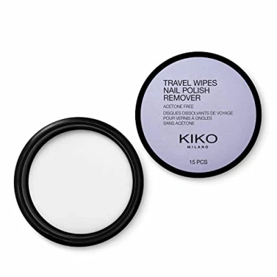 Imagen de KIKO Milano Nail Polish Remover Wipes, Toallitas Quitaesmalte de Uñas, sin Acetona